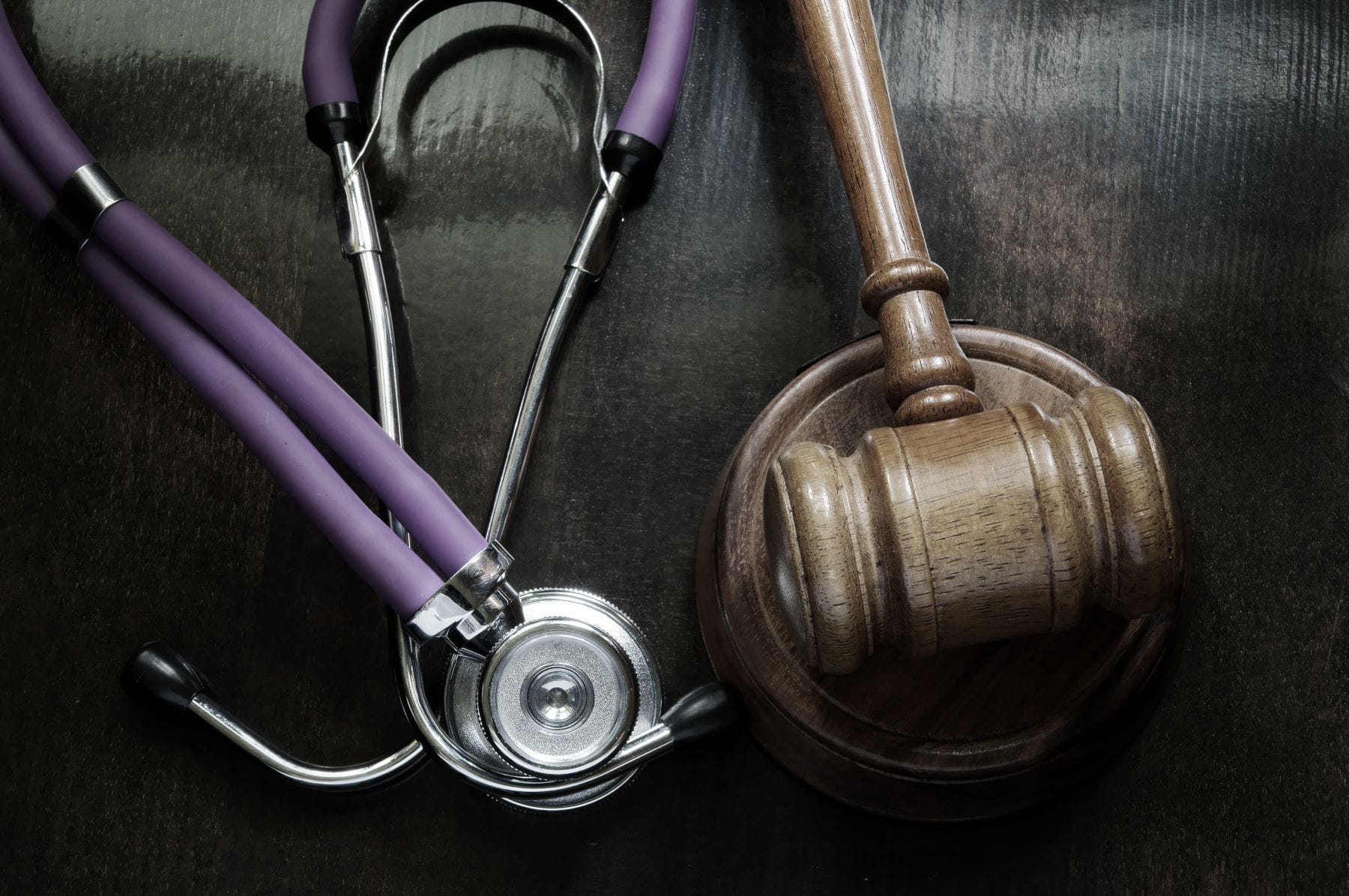 Gavel and stethoscope