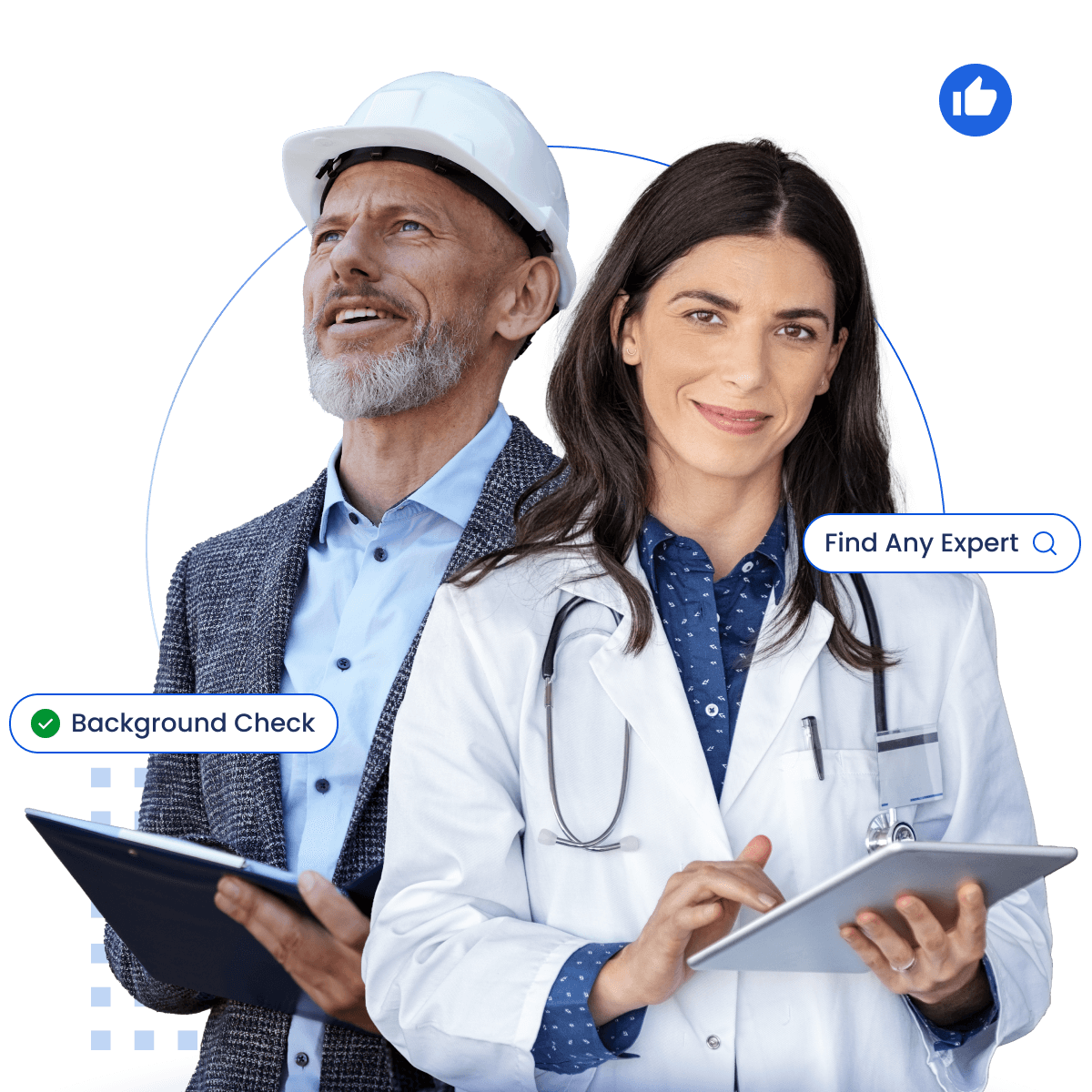 Expert Witness Doctor in Lab Coat