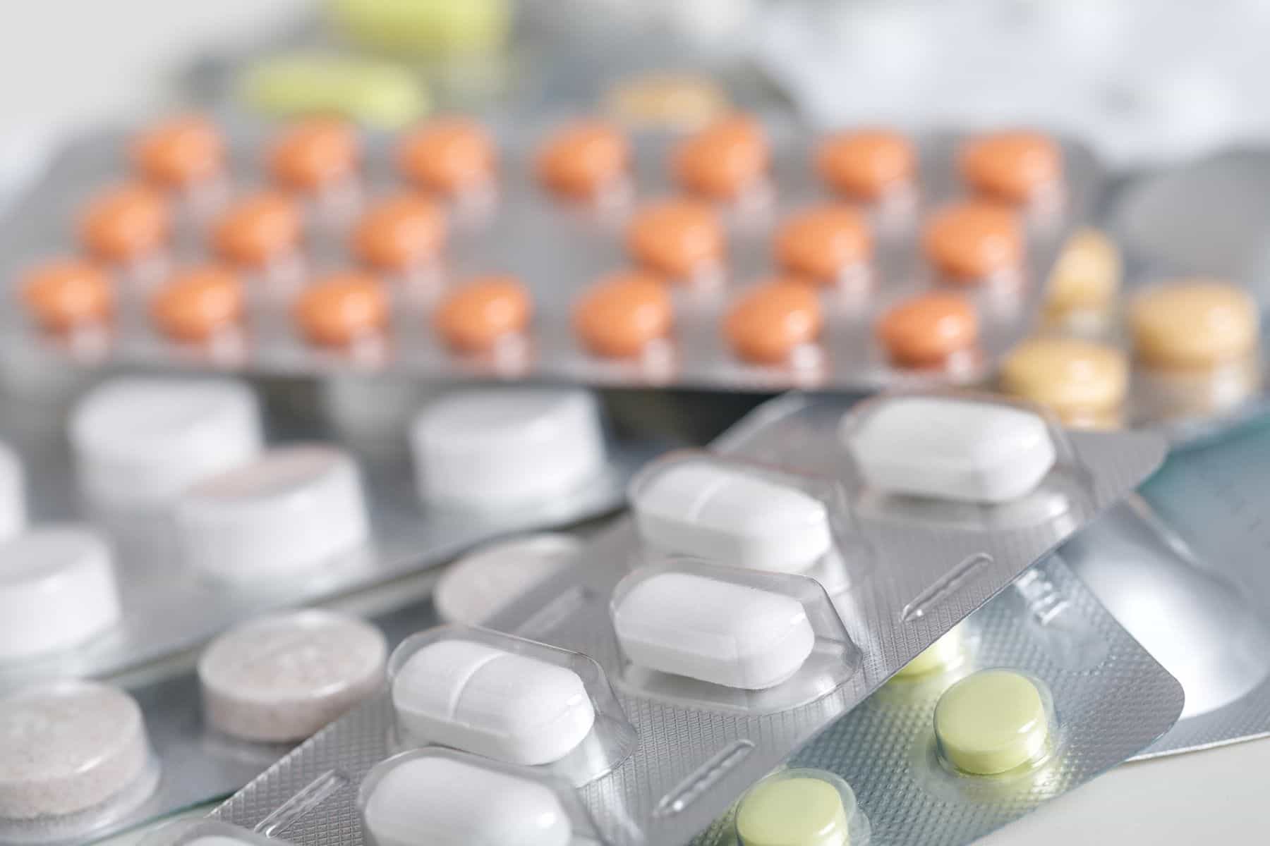 Medicine in blister packaging