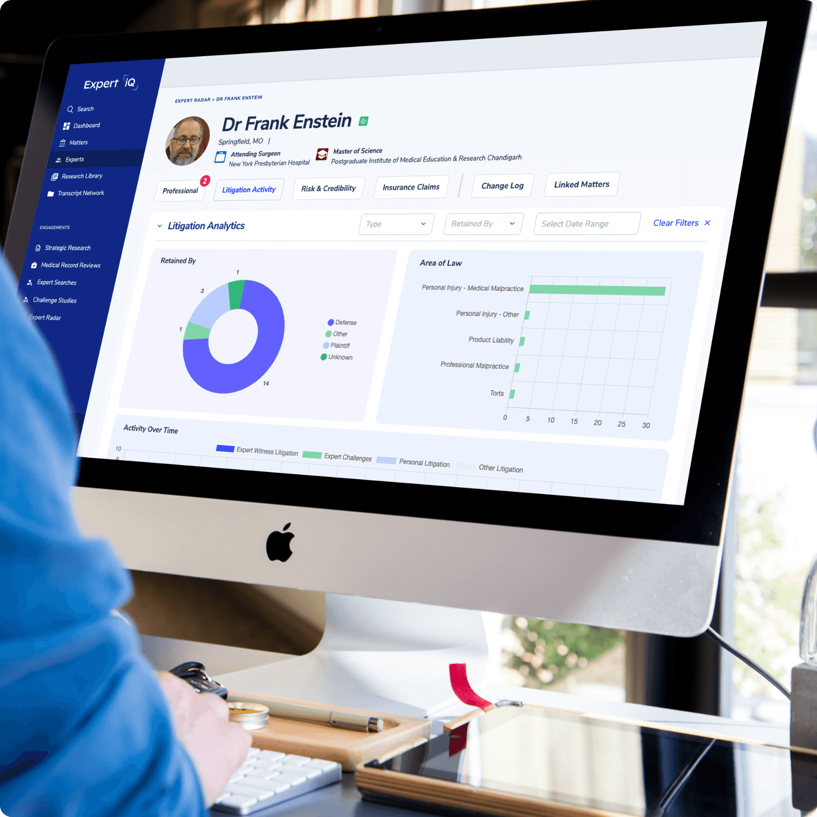 Expert iQ on Monitor Display