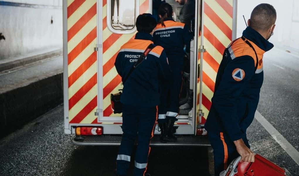 EMS Personnel Drops Patient During Ambulance Transfer