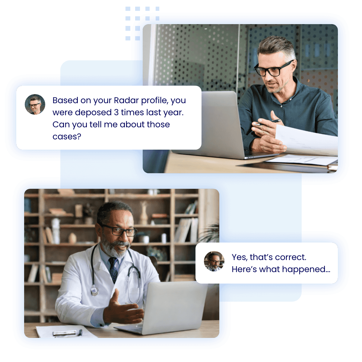 Expert witness conference call