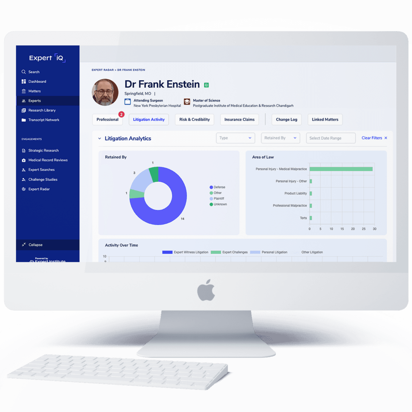 Expert iQ on Monitor Display