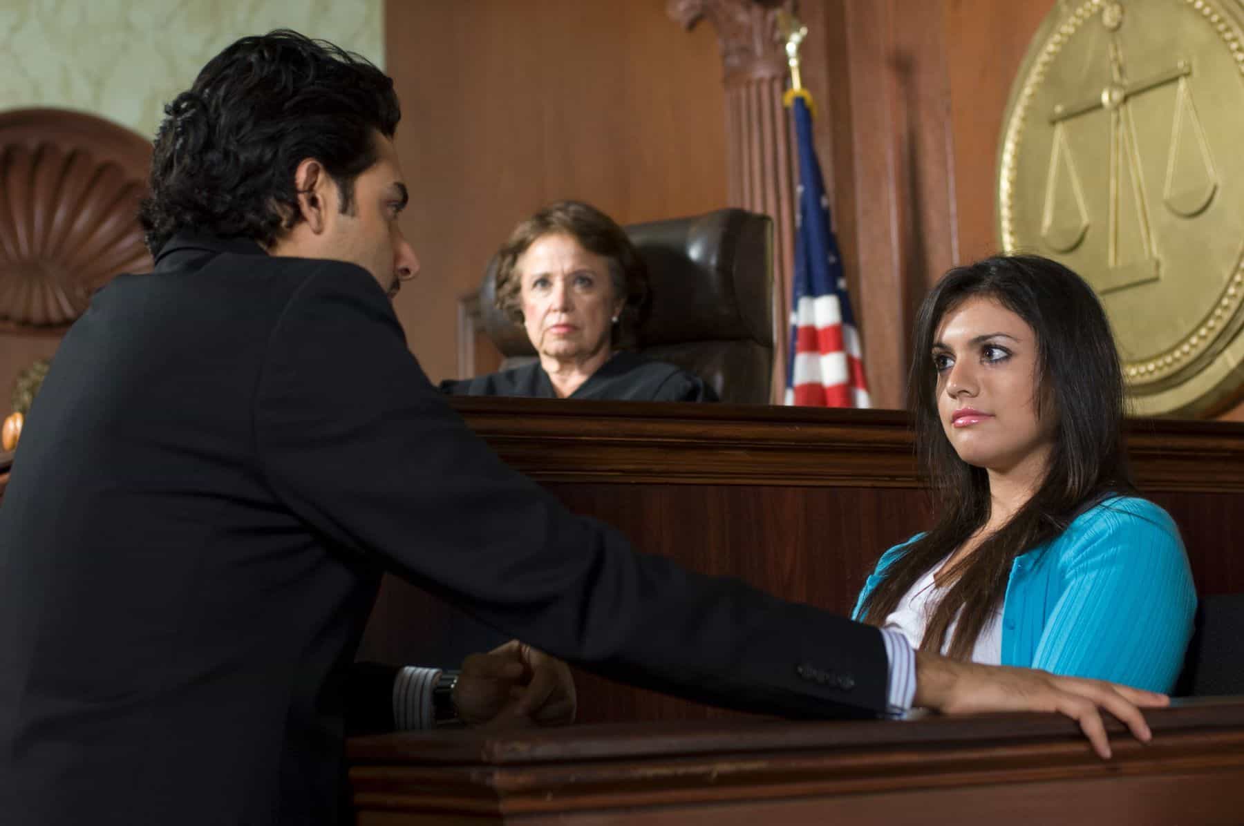 Attorney questioning expert witness in court