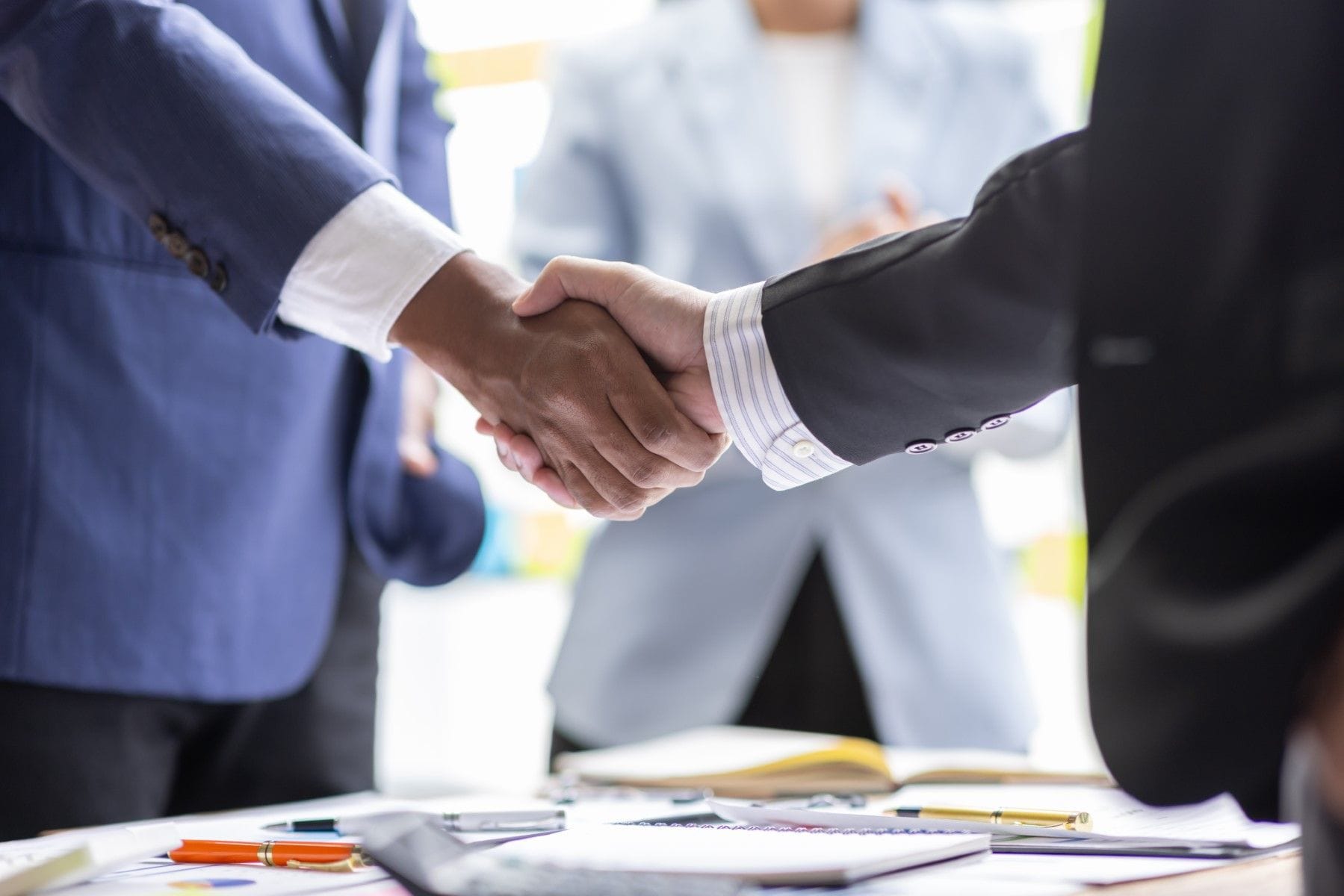 Attorneys shaking hands