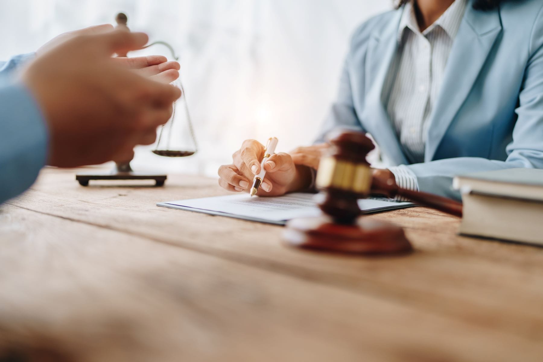 Attorney and expert witness meeting