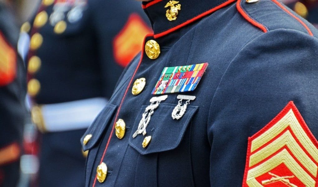 army veteran in uniform